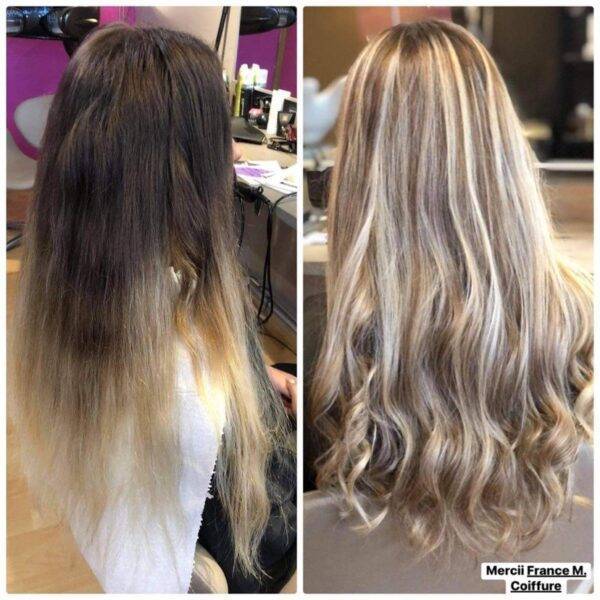 Avant/après coupe femme